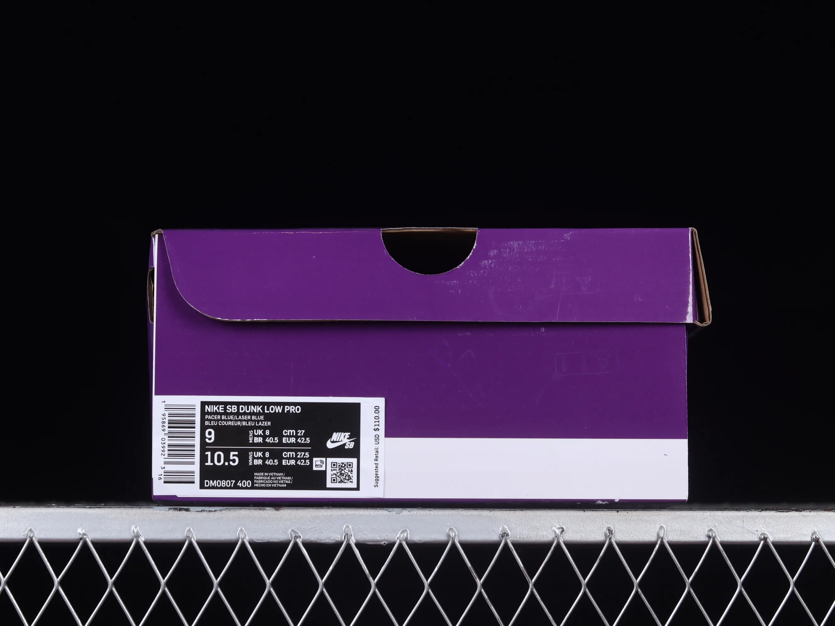 All categories Nk SB Dunk series Nk SB Dunk Low low-top sneakers M version pure original Nk SB Dunk Low Blue Raspberry blue raspberry SB low-top sports and leisure sneakers DM0807-400